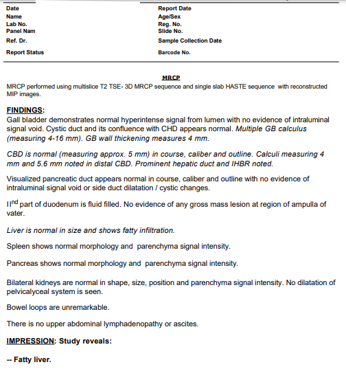sample report