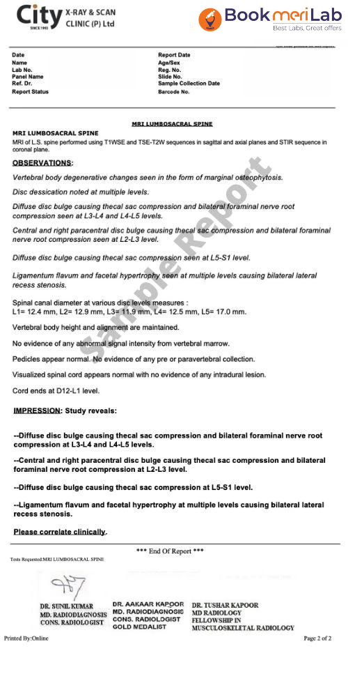 MRI lS Spine Dummy Report