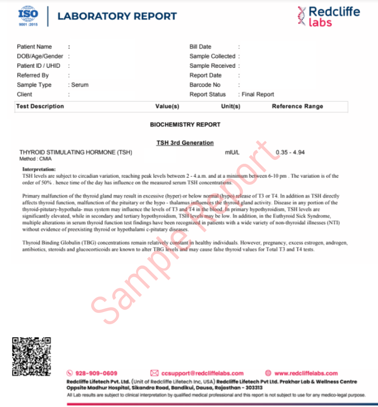 TSH Dummy Report