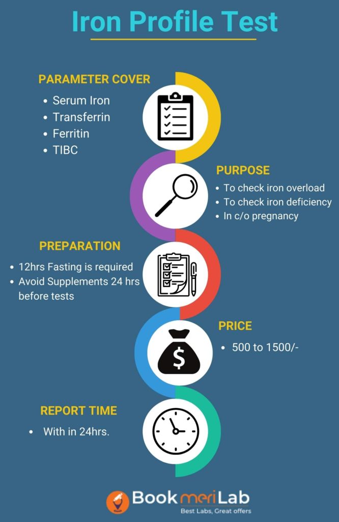 Iron profile Test inforgraphics