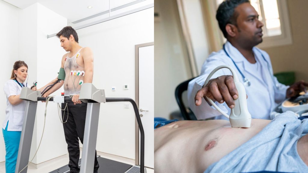 what happens during echo stress testing 